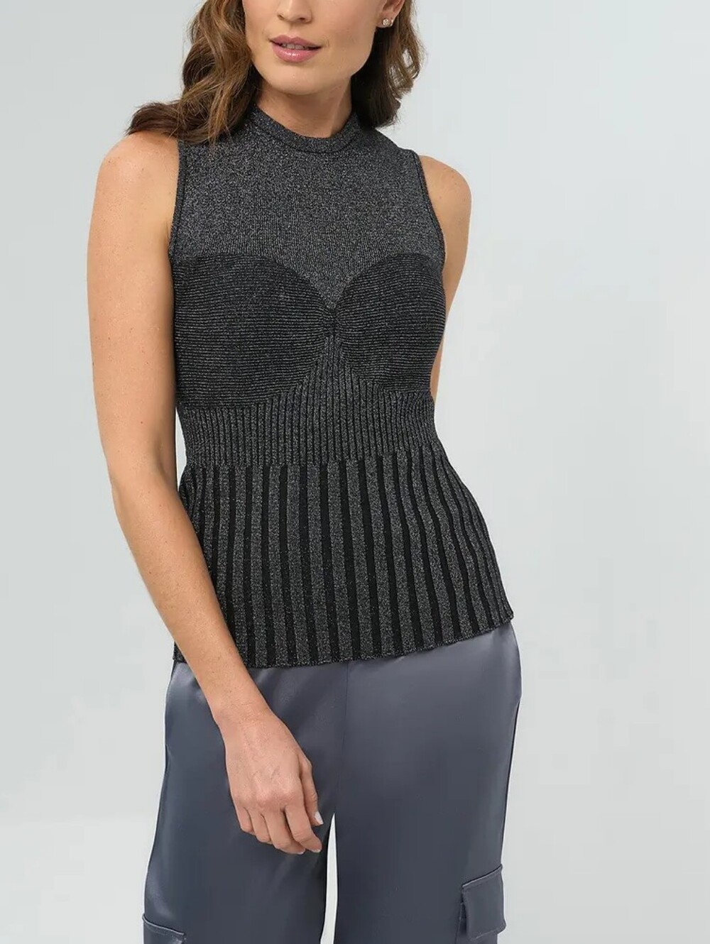 Anatomie Women's XS Seacrest Top Sleeveless Rib Knit Sweater New with Tags